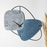 Brazil Handmade Metal  Duvar Saati Mavi (58x55 cm)