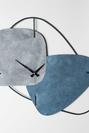  Brazil Handmade Metal  Duvar Saati Mavi (58x55 cm)