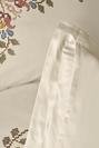  %100 Pamuk Saten Vintage Tek Kişilik Nevresim Seti Beyaz (160x220 cm)