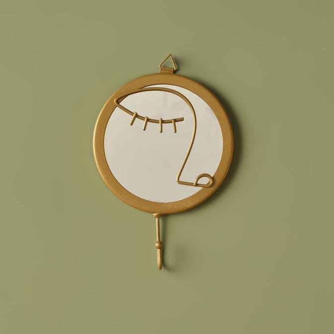 Nora Aynalı Takı Askısı Gold (10x2x16 cm)