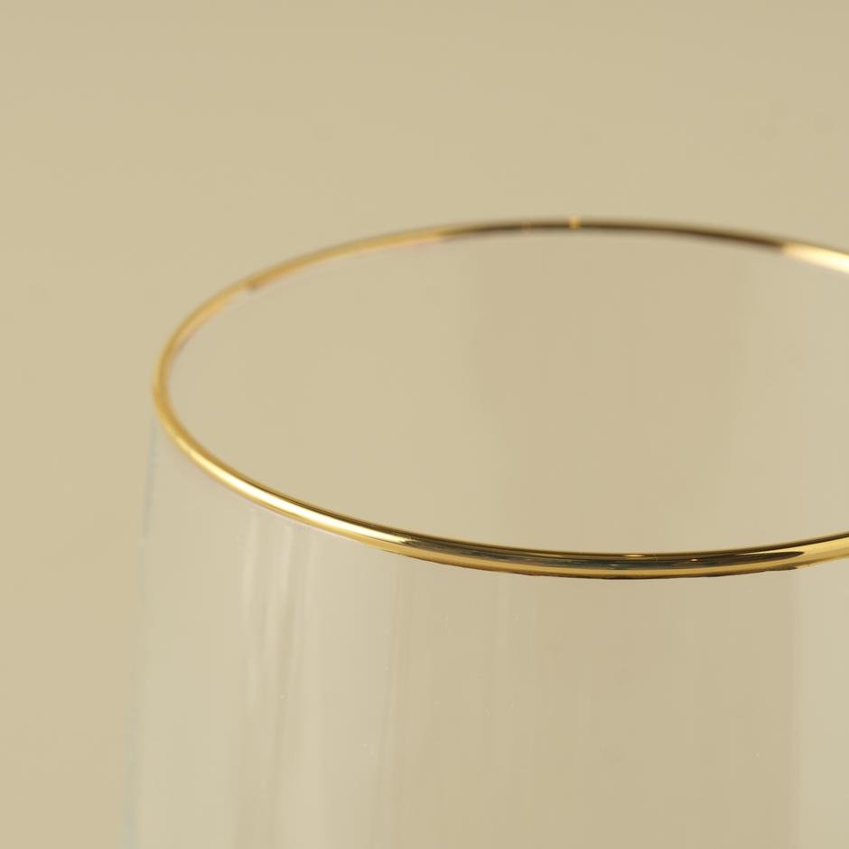 Premium Meşrubat Bardağı 6'lı Gold (365 cc)