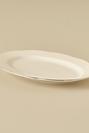  Clover Porselen Kayık Tabak Silver (30 cm)