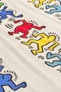  %100 Pamuk Ranforce Keith Haring Tek Kişilik Nevresim Seti (160x220 cm)