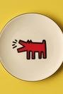 Keith Haring Paw Porselen Pasta Tabağı Kırmızı (19 cm)