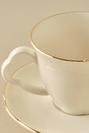  Clover Porselen 2'li Çay Fincanı Seti Gold  (280 cc)