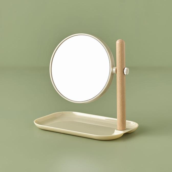 Pansy Cam Ayna Açık Gri (22x14x23 cm)