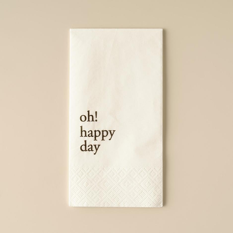  Oh Happy Day 100'lü Peçete Beyaz (33x33 cm)