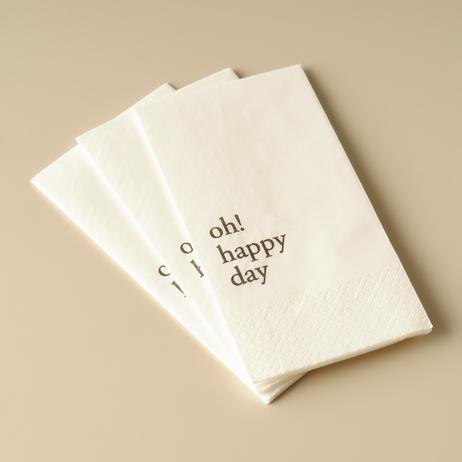 Oh Happy Day 100'lü Peçete Beyaz (33x33 cm)