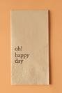  Oh Happy Day 100'lü Peçete Kahverengi (33x33 cm)