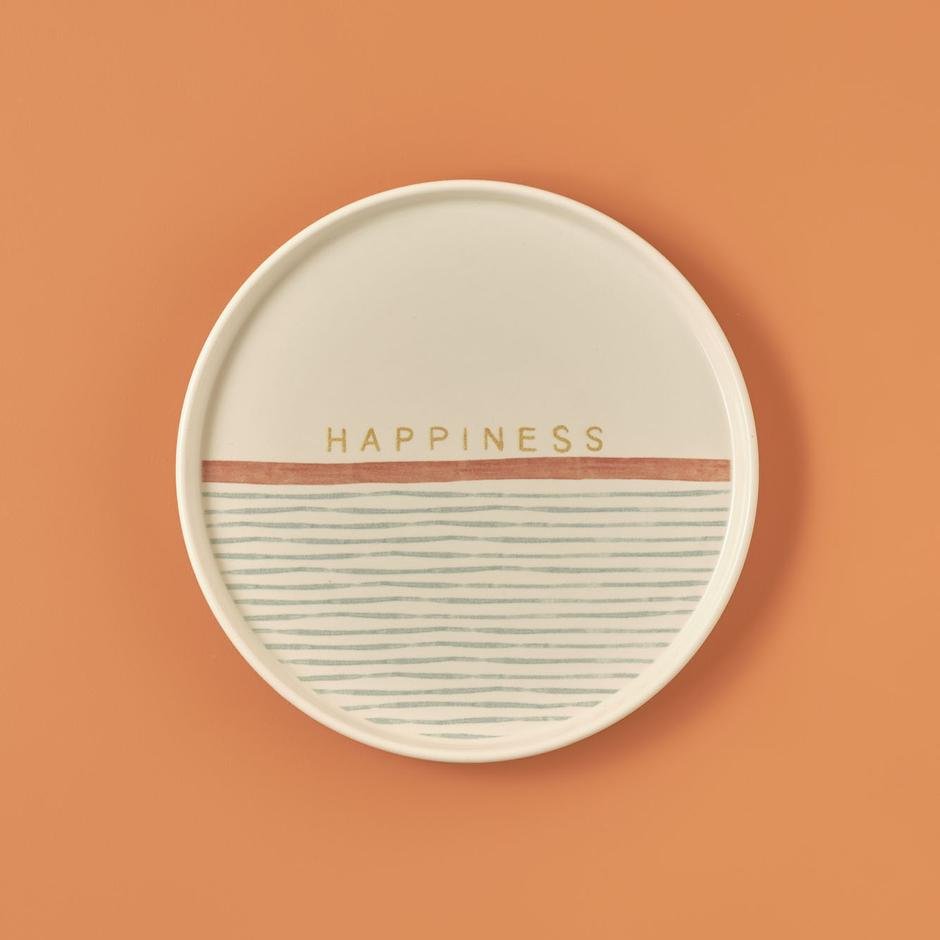  Happiness Seramik Pasta Tabağı (20 cm)