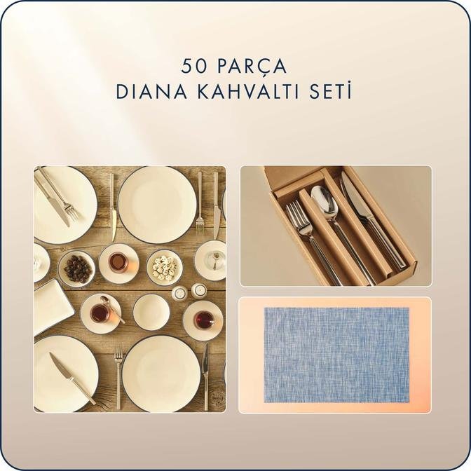 50 Parça Diana Kahvaltı Seti