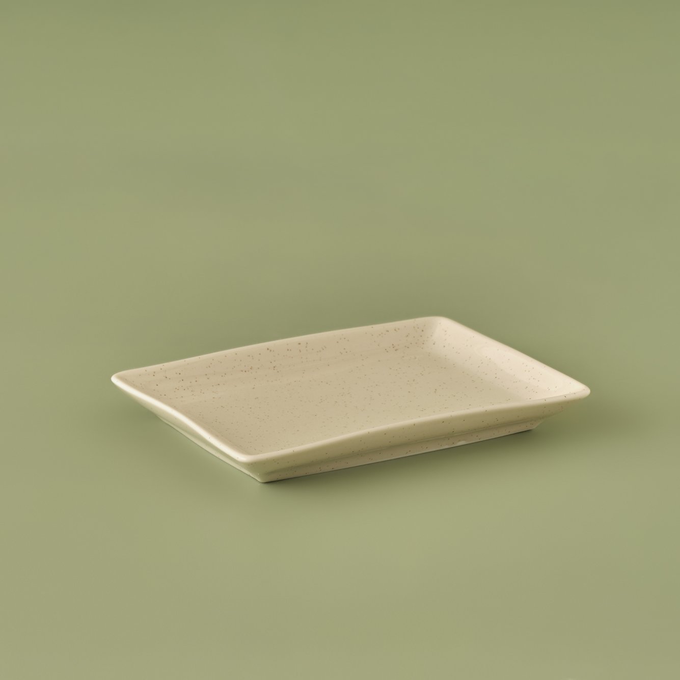 Sand Porselen Sunum Tabağı Krem (13x18 cm)