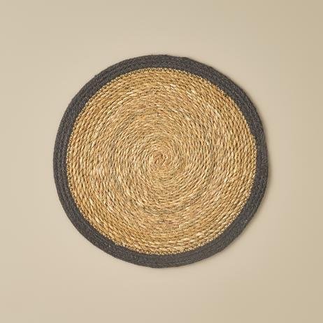 Circle Rattan Amerikan Servis Siyah (37 cm)