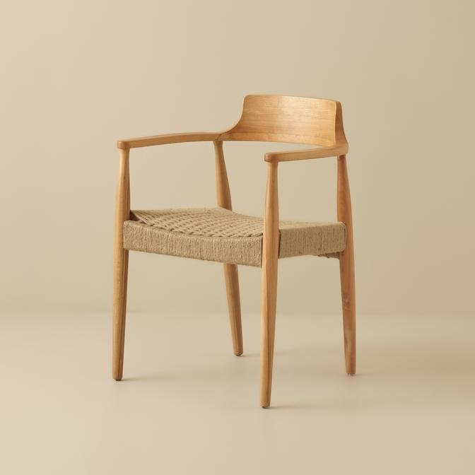 Pierro Sandalye Hasır Oturum Naturel (43x50x43 cm)