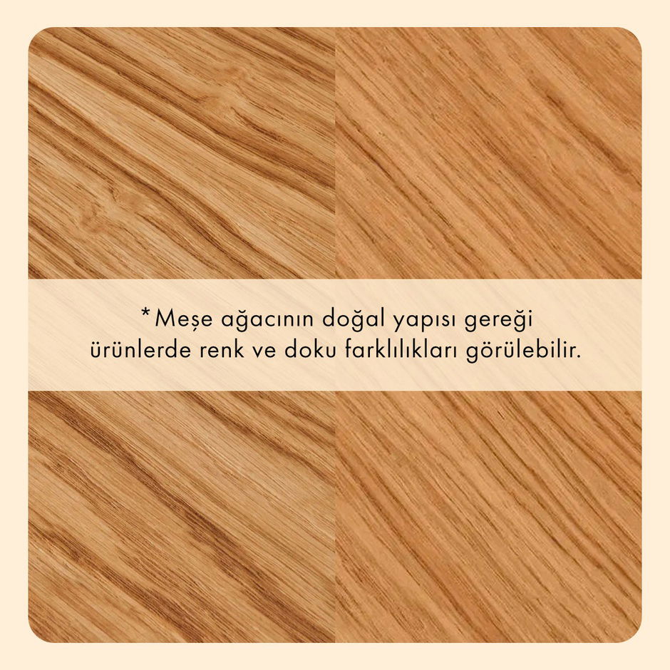  Allure Zigon Yan Sehpa Meşe (45x63 cm)