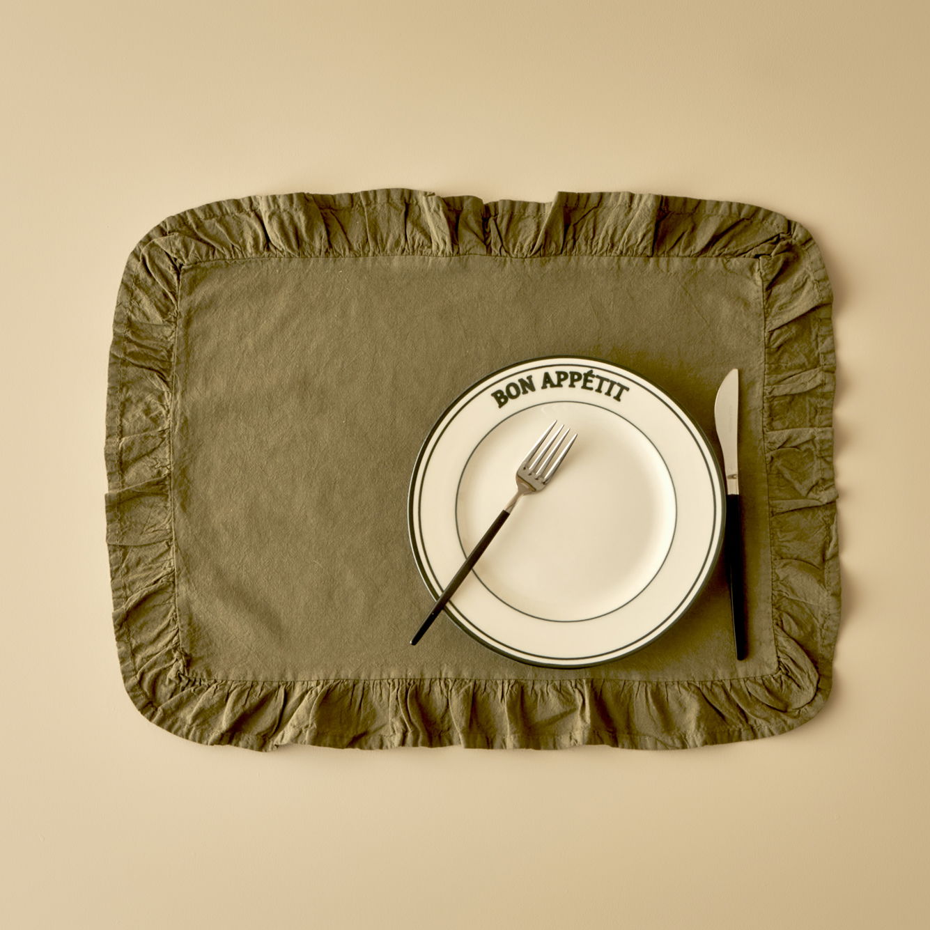 %100 Pamuk Elegance Amerikan Servis Haki (35x45 cm)