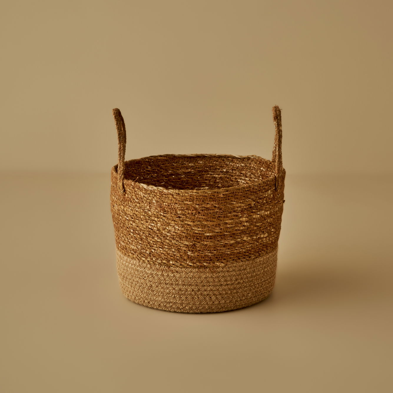 Aster Hasır Dekoratif Sepet Naturel (25x21 cm)