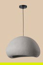  Soleil Büyük Beton Sarkıt Avize Gri (50x80 cm)