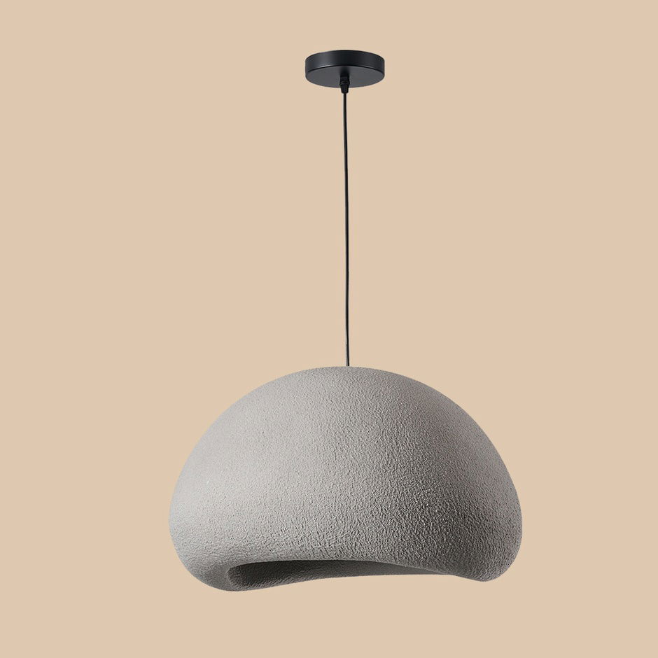  Soleil Büyük Beton Sarkıt Avize Gri (50x80 cm)