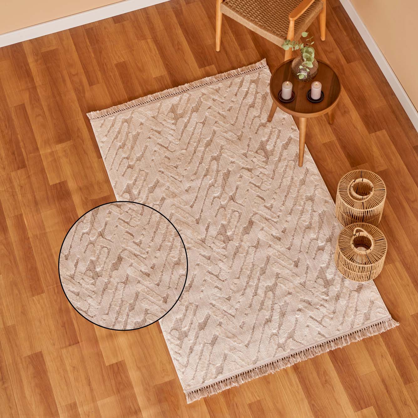 Sienna Modern Halı Vizon (80x300 cm)