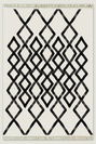  %100 Pamuk Spirit Kilim Beyaz-Siyah (120x180 cm)