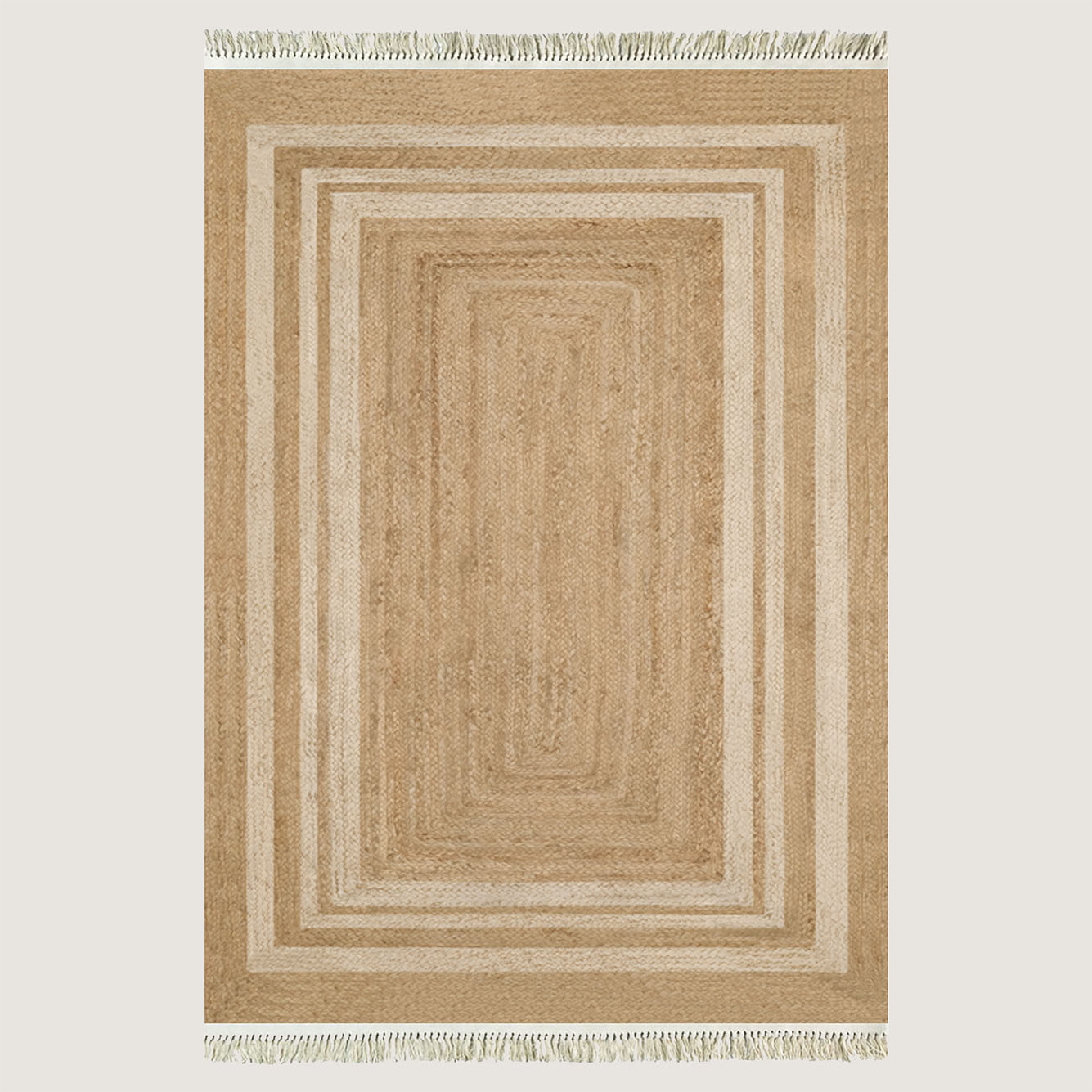 %100 Pamuk Cheer Kilim Naturel-Beyaz (120x180 cm)