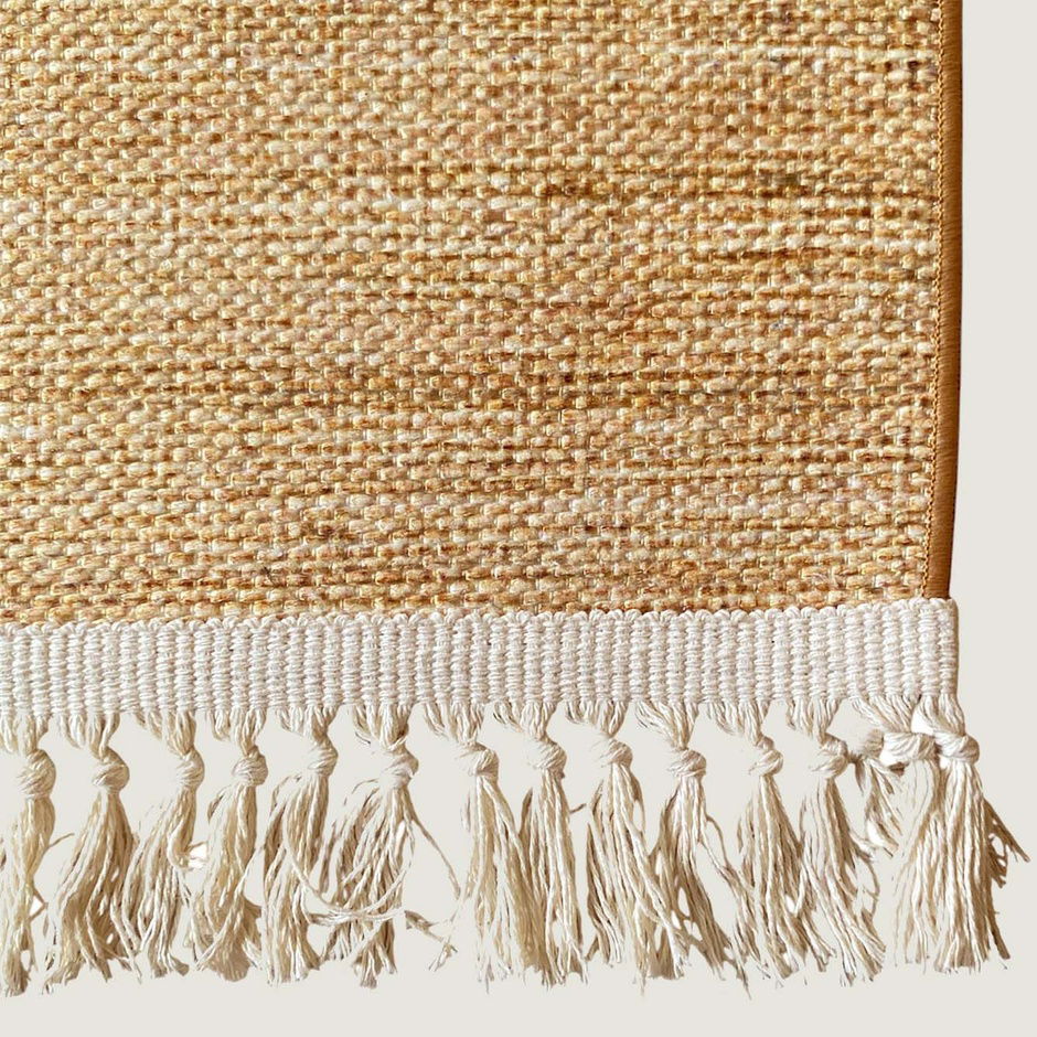  %100 Pamuk Sleek Kilim Naturel-Beyaz (150x230 cm)