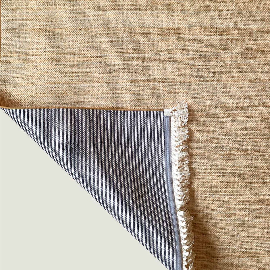  %100 Pamuk Sleek Kilim Naturel-Beyaz (150x230 cm)