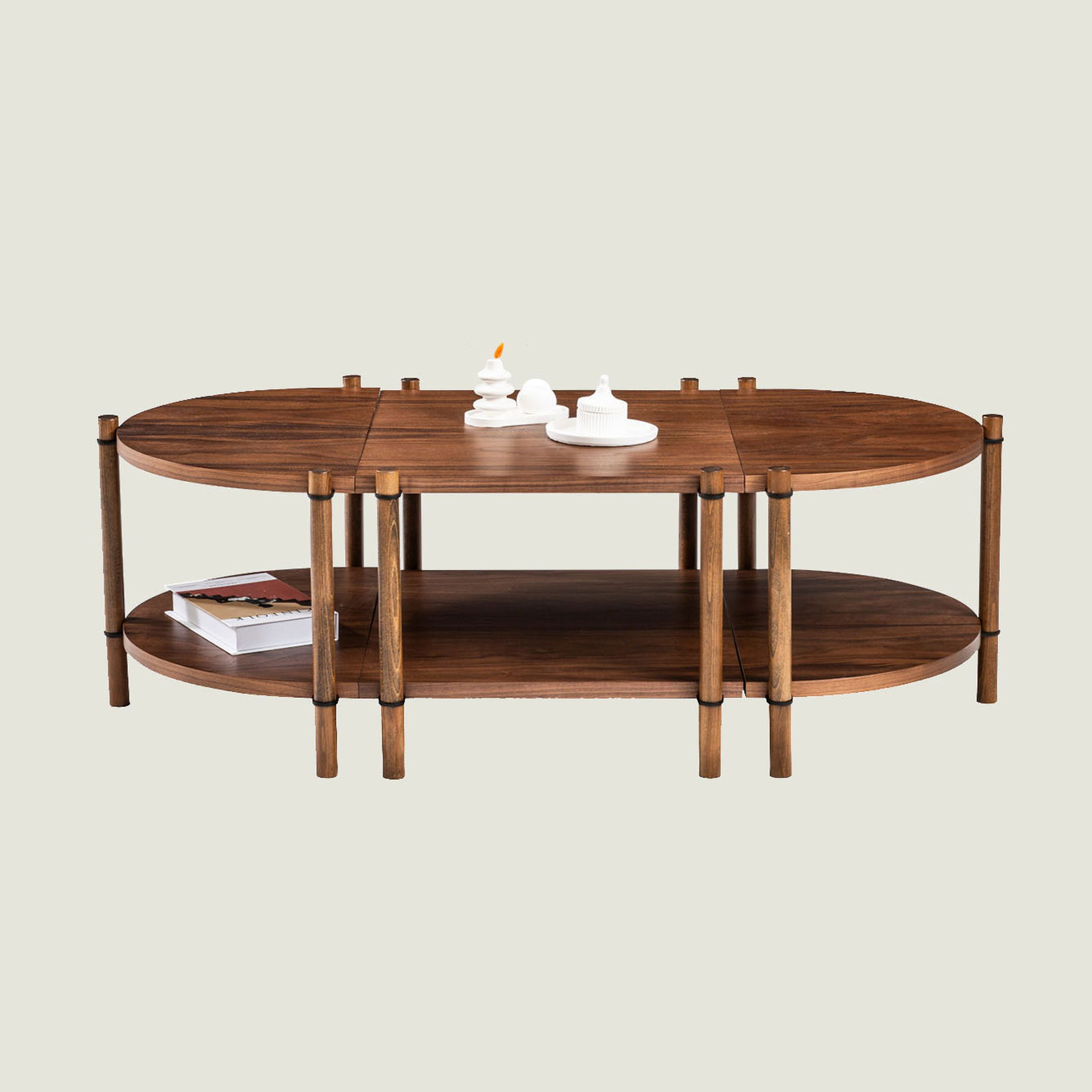 Jill Orta Sehpa Ceviz (76x145x48 cm)