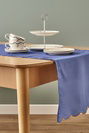  Marine Pamuklu Scallop Kenar Runner Mavi (50x150 cm)
