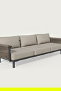  Viper 3'lü Bahçe Koltuğu Gri (79,5x233x55,5 cm)