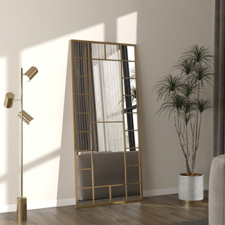 Selene Boy Aynası Gold (80x180 cm)