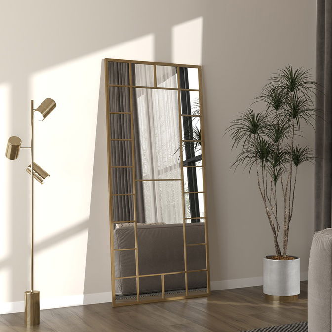 Selene Boy Aynası Gold (80x180 cm)