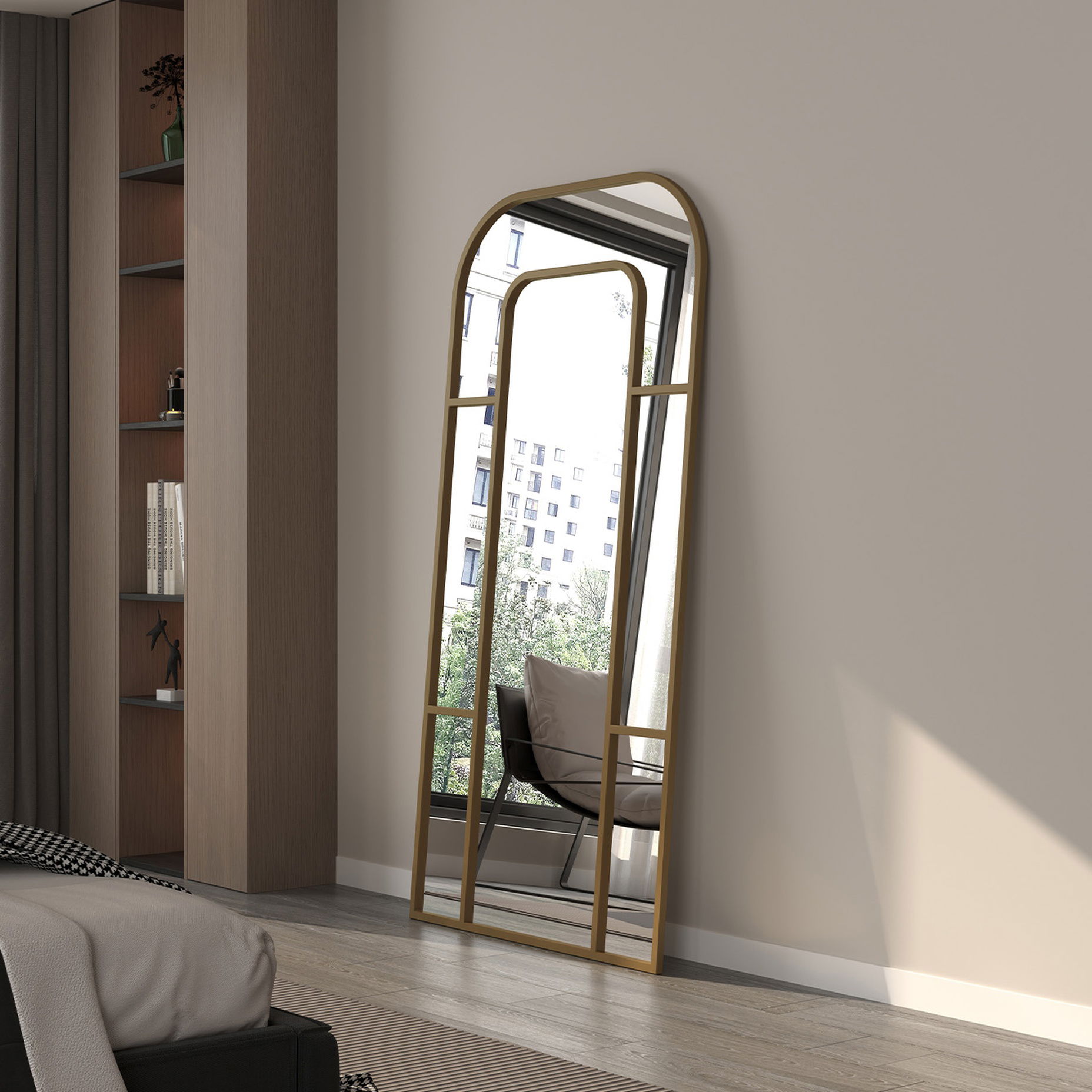 Calista Boy Aynası Gold (90x180 cm)