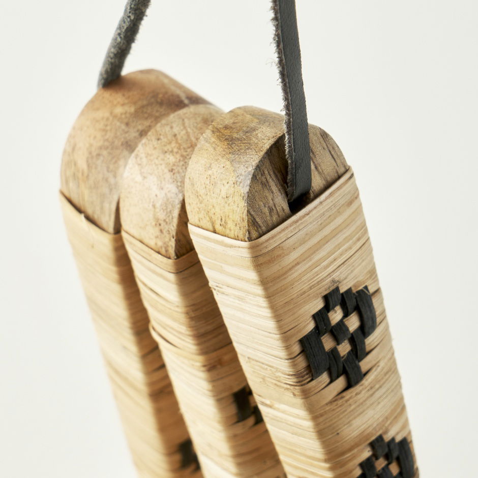  Varna 3'lü Ölçü Kaşığı Seti Naturel (21,5x8,5x5,5 cm)