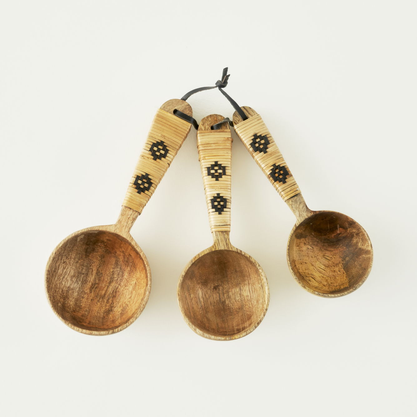 Varna 3'lü Ölçü Kaşığı Seti Naturel (21,5x8,5x5,5 cm)